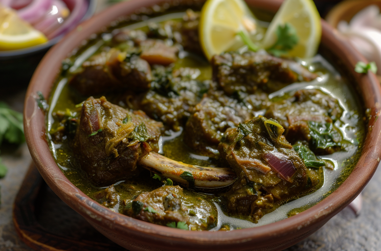 Andhra Style Gongura Mutton Curry Recipe