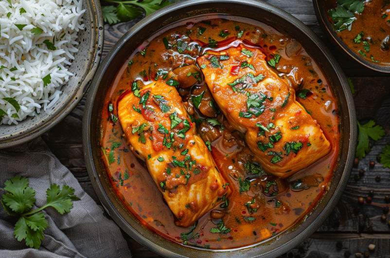 Andhra Style Basa Fish Curry