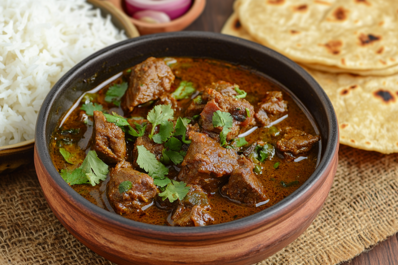 Maharashtrian Tambda Rassa Mutton